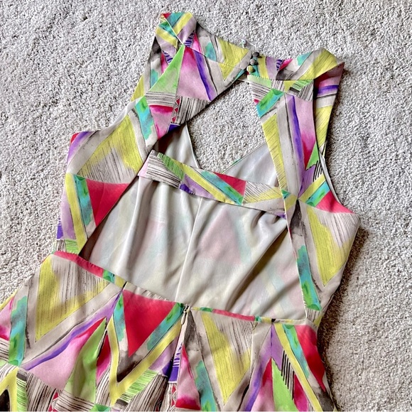 ⭐️BOGO FREE⭐️ MUSTARD SEED Colorful Open-back  Geometric Print Romper NWT - Picture 13 of 14
